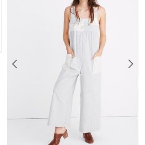 Madewell New Denim Patchwork Jumpsuit